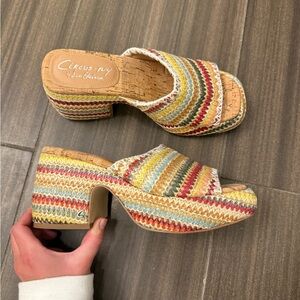 Circus by Sam Edelman Colorful Woven Mules